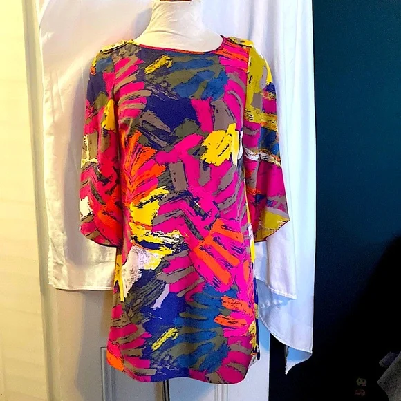 tibi silk shift dress Tibi 4 Ply Silk Tshirt Dress